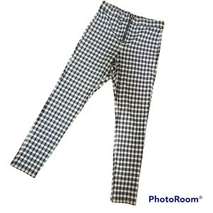 Large Plaid Pants with Zipper